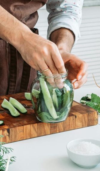 Nakládané okurky z fermentoru Kuvings
