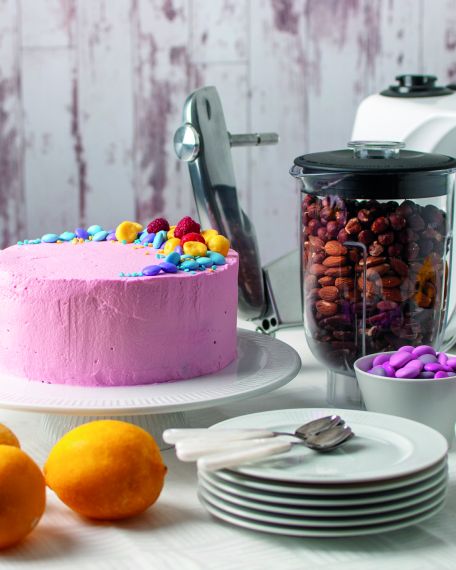 Recept na ořechovo-malinový dort Dort z kuchyňského robotu Ankarsrum