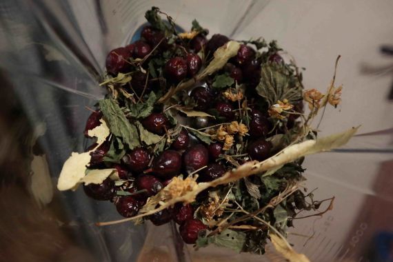 Test mixování bylinek